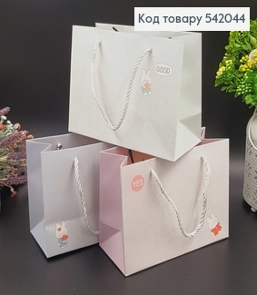 Пакет бумажный маленький горизонтальный детский 14,5х19 см в асс. 542044 фото