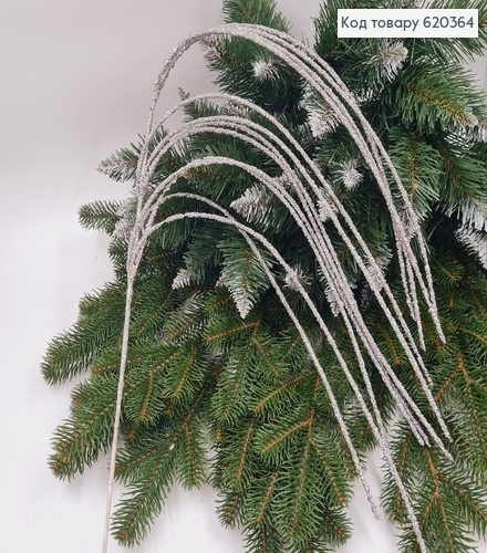 Гілочка декоративна СРІБЛО блиск, 100см 620364 фото 1