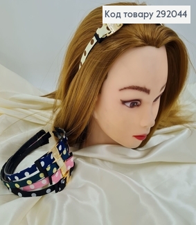 Обруч пластик горох с бантиком в асс. 292044 фото