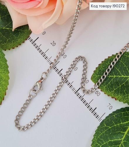 Цепочка родованная, панцирное плетение, 45 см, Xuping 18 190272 фото 1