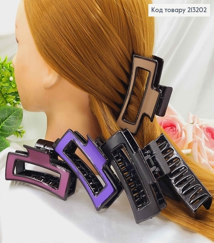 Краб каучук, матовый с цветными вставками, прямоугольный с обетом, 8,5см. 213202 фото 1