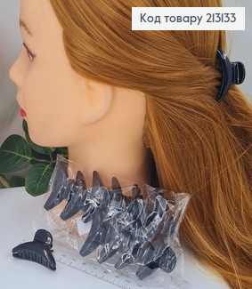 Краб пластик Дуга, чорний 4см 213133 фото