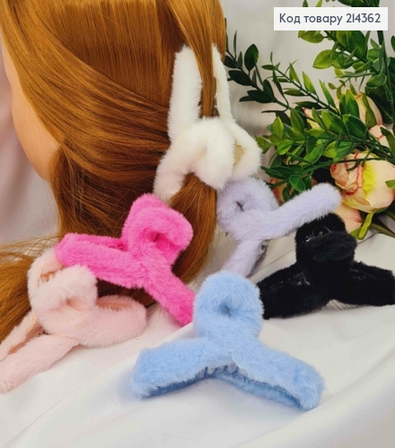 Краб пластик ПУШОК  "Петелька" , 11,5см, кольори в асортименті 214362 фото 1