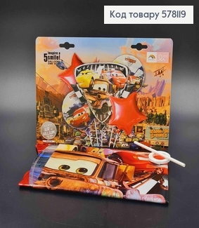 Набор фольгированных шаров "Тачки Маквин", 5шт. 578119 фото