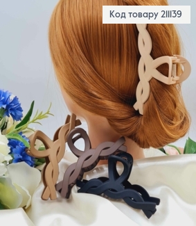 Краб пластик ПЛЕТЕННЫЙ матовый, 10,7 см коричнево-черный цвет в ассортименте 211139 фото