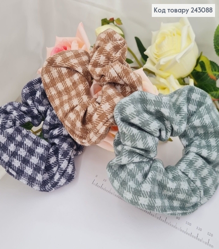 Резинка Классическая в клеточку(шерсть) в ас, УКраина 243088 фото 1