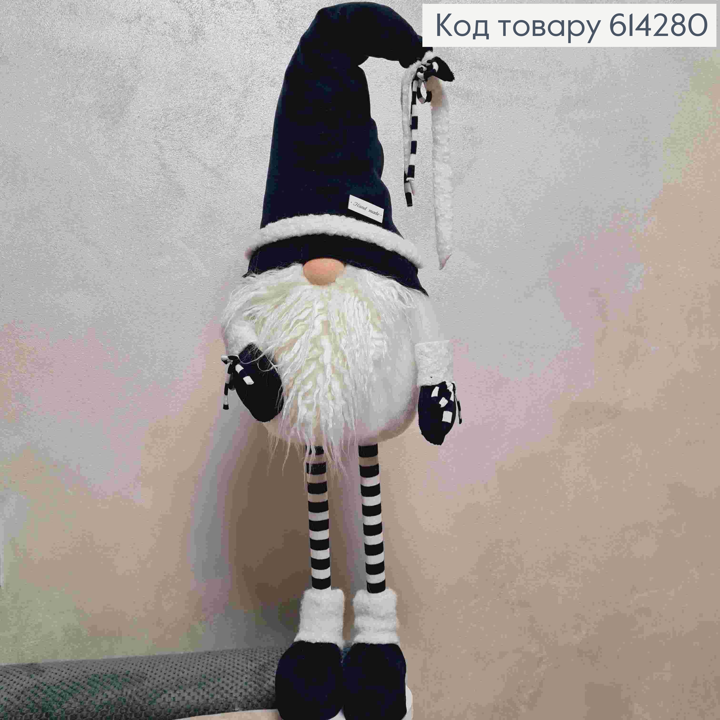 Гном "Скандинавський" в ТЕМНО-СИНІЙ шапці, 82см, ручна робота, Україна 614280 фото 2