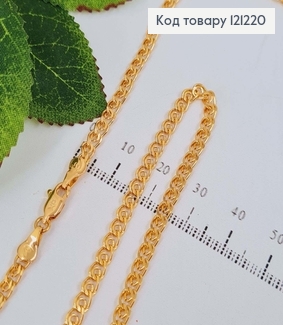 Цепочка, плетение Лав шир.4мм, дл. 60см, Xuping 18К 121220 фото