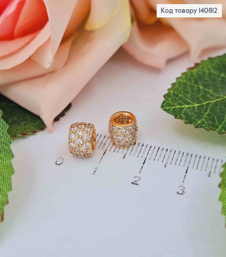 Кулон, шарм в камнях, диам. сред. 5мм, высота. 5мм, Xuping 18K 140812 фото 1