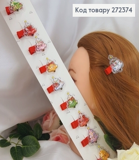 Заколка детская стрела Елка 3,5см, 10шт/уп. 272374 фото