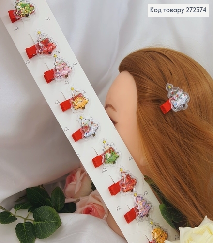 Заколка детская стрела Елка 3,5см, 10шт/уп. 272374 фото 1