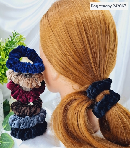 Резинка велюр 8см густа  ЖАТКА в асорт. 242063 фото 1