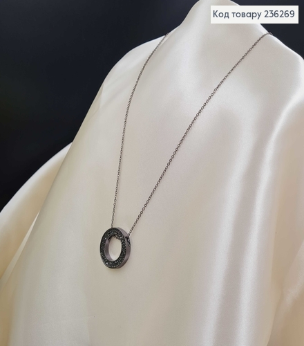 Бижутерия на шию подвеска Коло с зелеными камнями (70+5 см) Fashion Jewelry 236269 фото 1