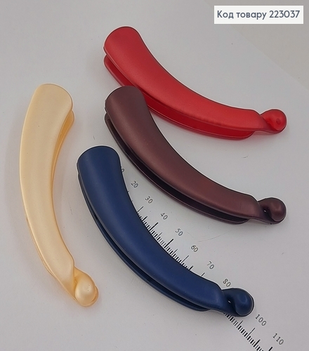 Заколка банан 10 см в асорт. 223037 фото 1