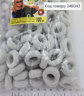 Резинка калуш м'яка 100 шт/уп Біла 246043 фото