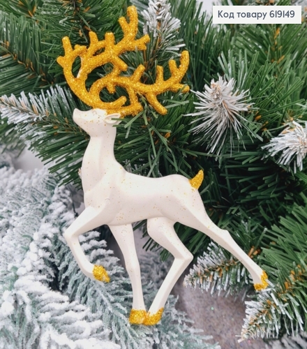 Новорічна фігура Блиск Олень Золото, 15*10см, Україна 619149 фото 1