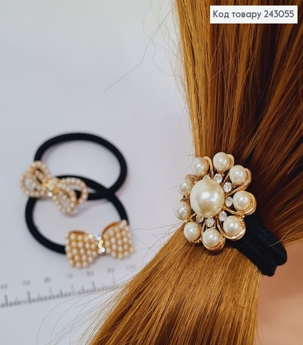 Резинка черная Брошь  243055 фото 1