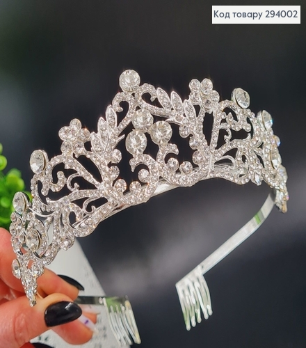 Діадема Вишукана з камінцями 294002 фото 1