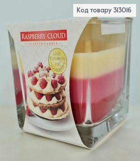 Аромасвечи стакан RASPBERRY CLOUD170 г/32год., snk 80-329  BISPOL  313016 фото