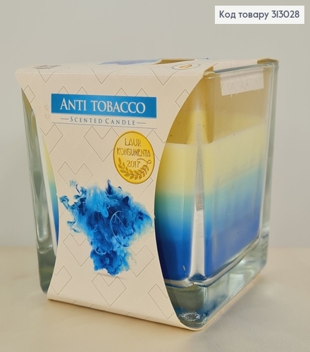 Аромасвічка стакан BISPOL  Антитабак 170 г/32 годин, 80-69 313028 фото 1