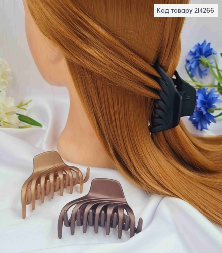 Краб пластик (крепкий), матовый, "Паучок", 7см, Пастельных цветов в ассортименте. 214266 фото 1