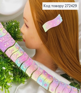 Набор детских заколок тик-так, фигурки с милыми зайками, пастельные тона. 20шт/уп 272429 фото