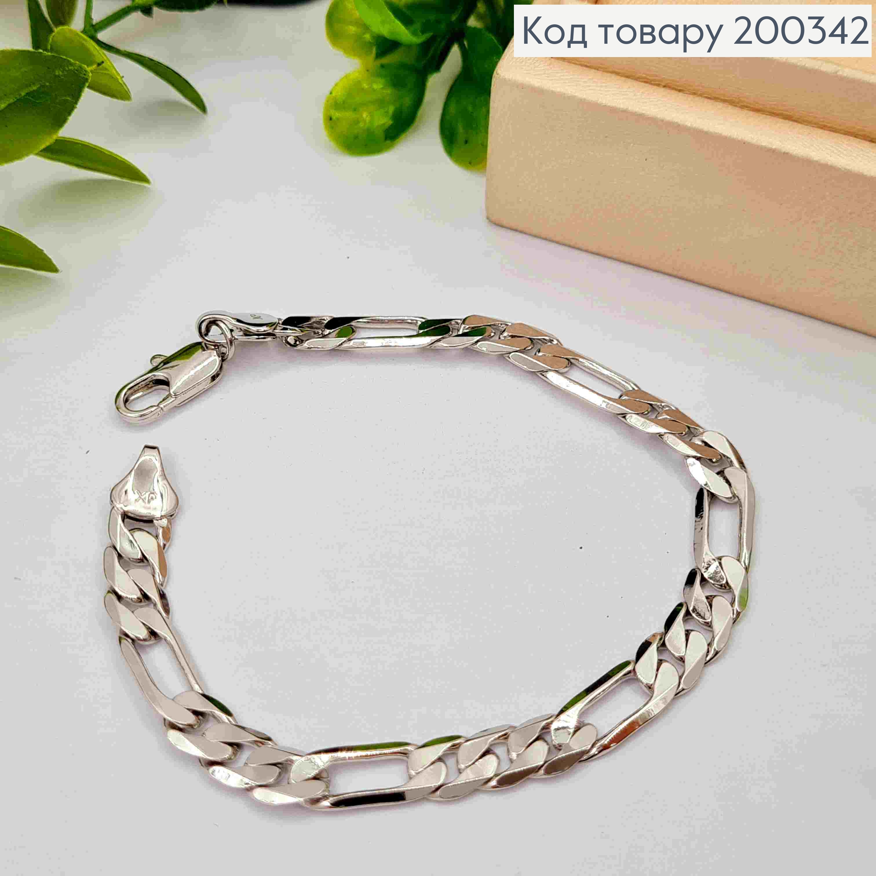 Браслет родовой плетение КАРТЬЕ, ширина 6мм, длина 19см, Xuping 200342 фото 2