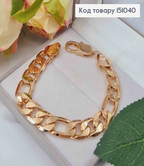 Браслет плетения Картье, длина 21см, ширина 1,25см, Xuping 18К. 151040 фото