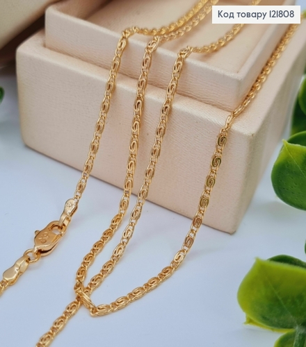 Цепочка УЛИЧНОЕ плетение, ширина 2мм, длина 60см, Xuping 18К 121808 фото 1