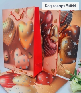 Пакет бумажный, "Шарики с блеском", в ассорт. 40*31*12см 541144 фото