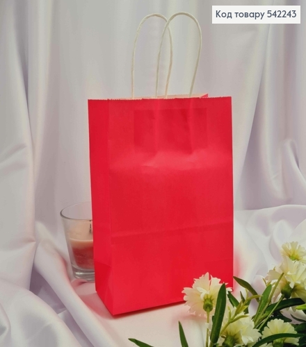 Пакет крафтовый 16*22*8см Фуксия 542243 фото 1