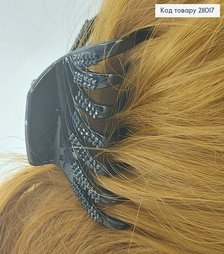 Краб пластик с черными камнями 8 см 211017 фото 1