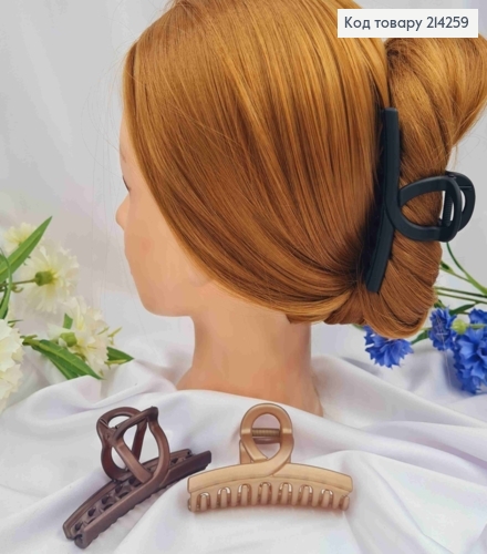 Краб пластик (крепкий), матовый, "Петелька", 9см, Пастельных цветов в ассортименте. 214259 фото 1