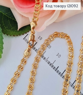 Ланцюжок плетіння з петельками, 0,5см, довж. 55см Xuping 18K 121092 фото