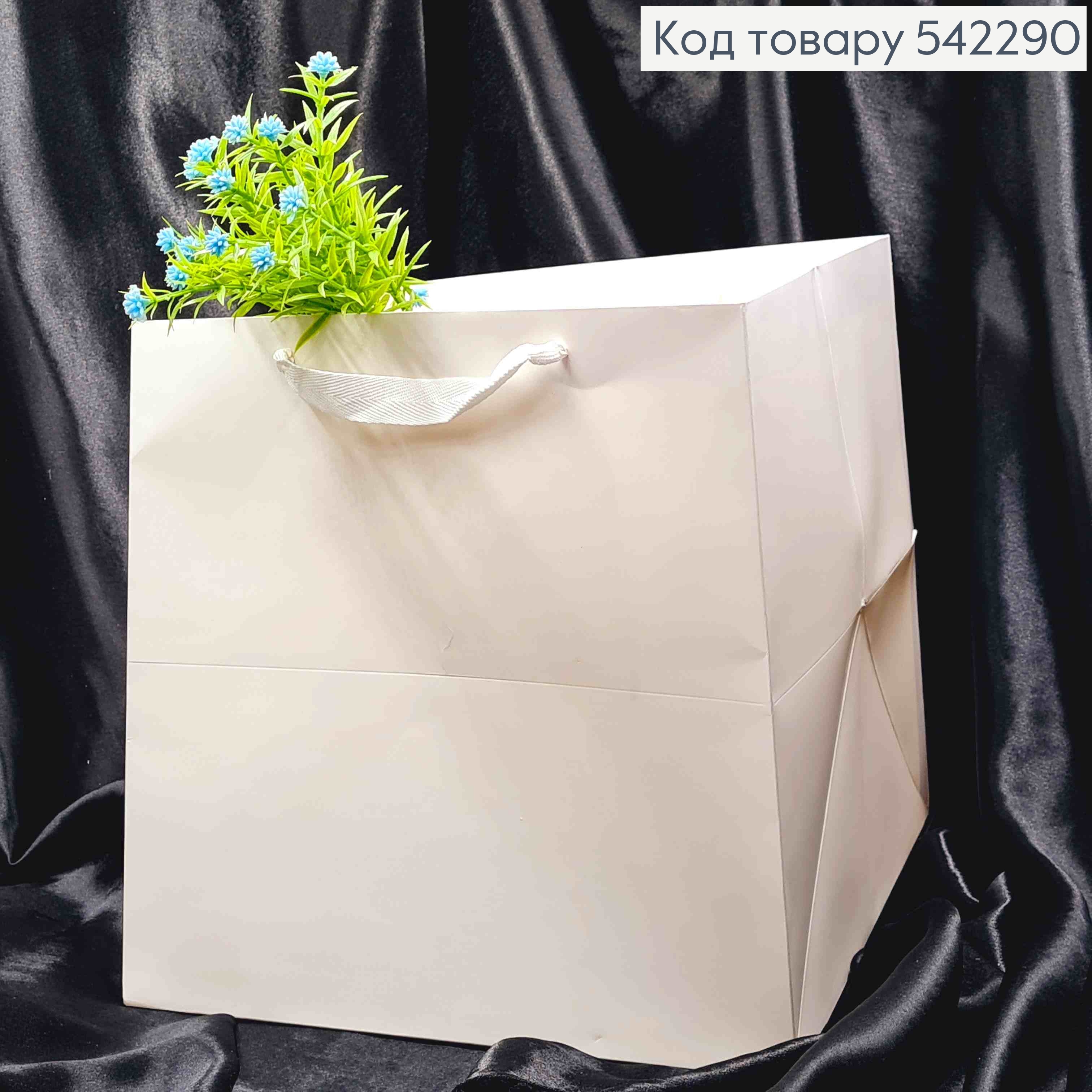 Пакет бумажный Однотонный "Куб", 30*30*30см, Цвета в ассортименте. 542290 фото 1