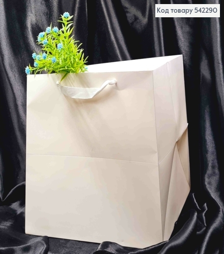 Пакет бумажный Однотонный "Куб", 30*30*30см, Цвета в ассортименте. 542290 фото 1