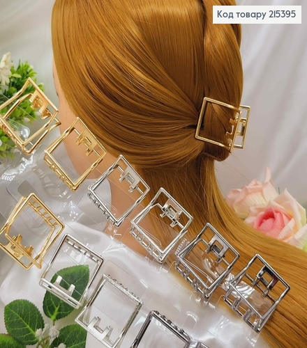 Краб металл, Квадратный 3,5см, цвета в ассорт. 215395 фото 1