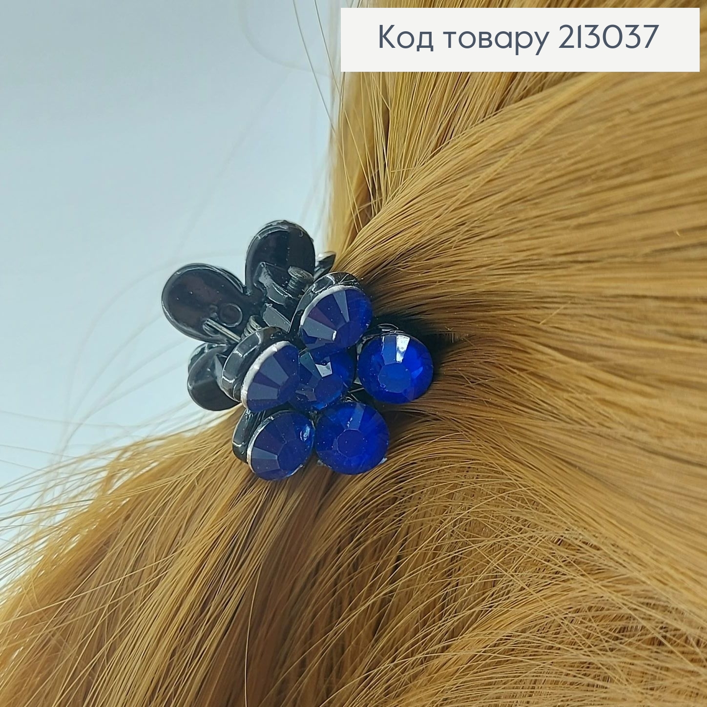 Краб пластик цветочек 1,5 см 12шт / уп. в асс. 213037 фото 2