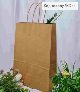 Пакет крафтовый, 26*32,5*12см, Крафтовый 541244 фото