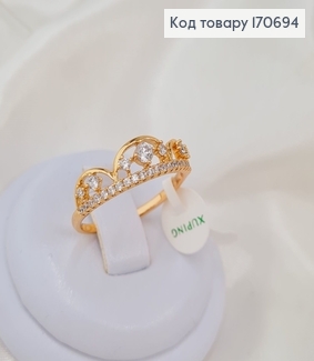 Кольцо "Корона с камешками" Xuping 18K 170694 фото