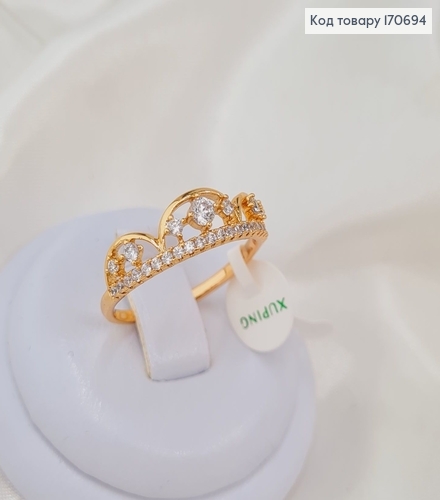 Кольцо "Корона с камешками" Xuping 18K 170694 фото 1
