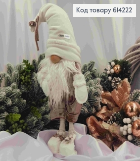 Гном "Скандинавский" в СЛИВОВОМ комбинезоне, 50см, ручная работа, Украина. 614222 фото