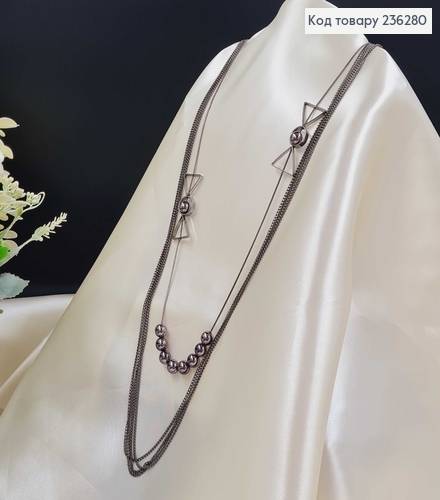 Бижутерия на шию (длина 85+4см) Цвет металик "Символика" Fashion Jewelry 236280 фото 1