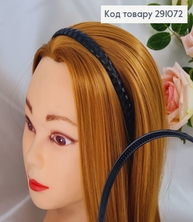 Обруч пластик черный резные 291072 фото