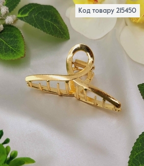 Краб металл, золотого цвета, петелька, 7см. 215450 фото