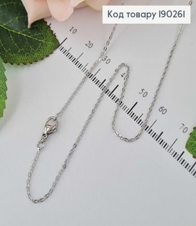 Цепочка родированая, якорное плетение 45см Xuping  190261 фото