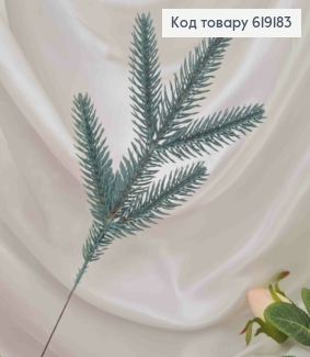 Гілочка Ялинки на 5 пагонів, 28см, БЛАКИТНА (трішки з дефектом) 619183 фото