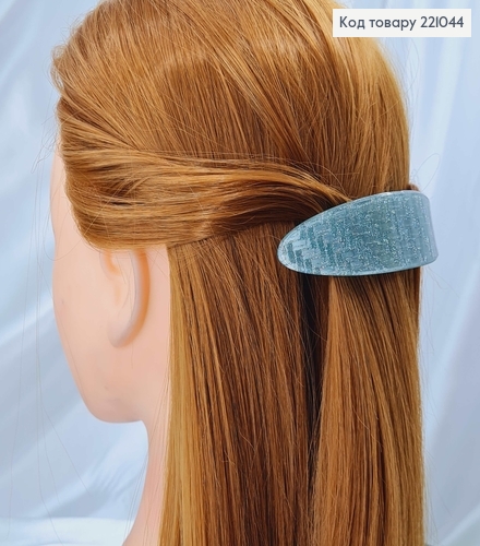 Заколка автоматик 10см Дуга с блеском в ассорт.. 221044 фото 2