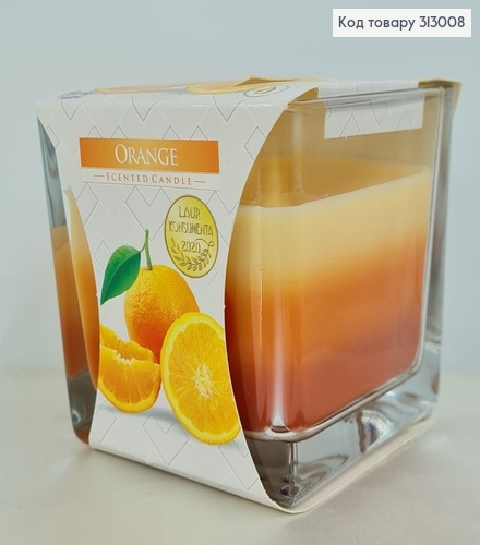 Аромасвічка стакан ORANGE 170 г/32год., snk 80-63  BISPOL  313008 фото 1