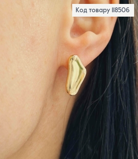 Серьги "Инфузория Туфелька", 1,8см, английская застежка, Xuping 18К 118506 фото